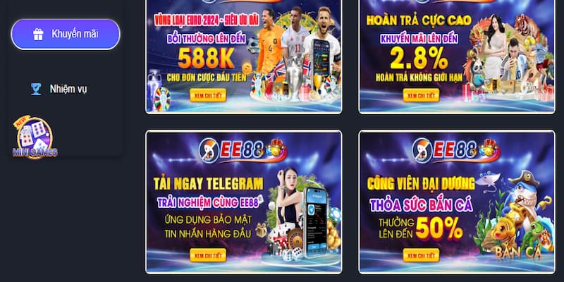 Khuyến mãi EE88 hoàn tiền
